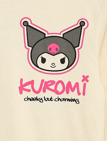 T-shirt 'Kuromi' 'Hello kitty & friends' en jersey coton