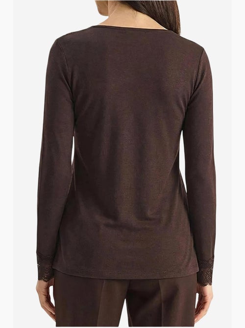 T-shirt lange mouwen v-hals kant lucci - Kiabi T-shirt lange mouwen v-hals kant lucci - Kiabi