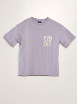 T-shirt large imprimé