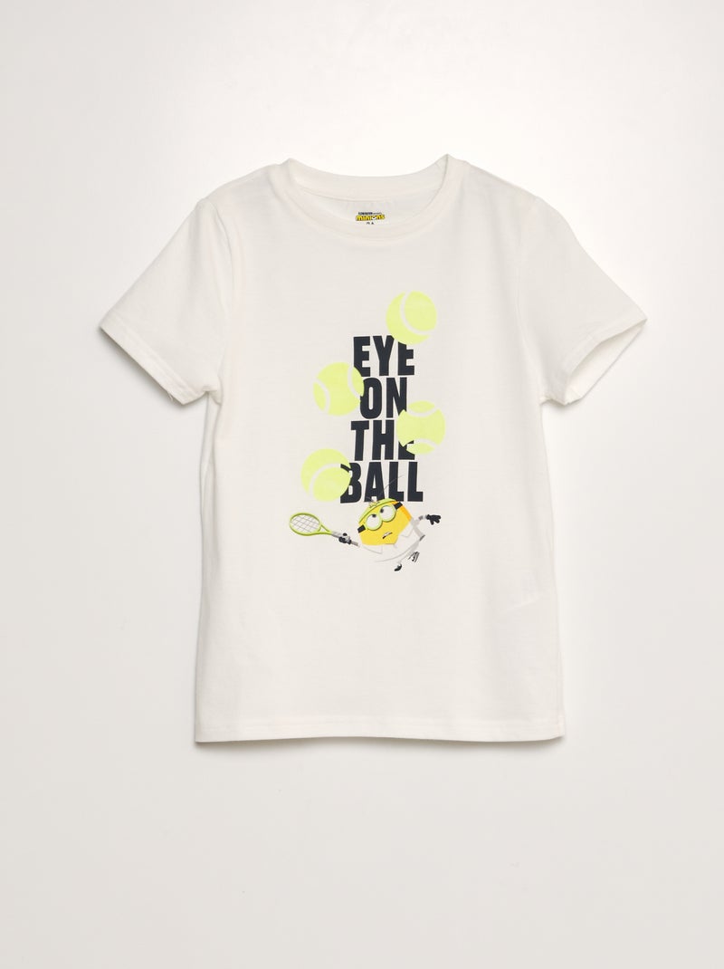 T-shirt 'Les minions' Blanc - Kiabi