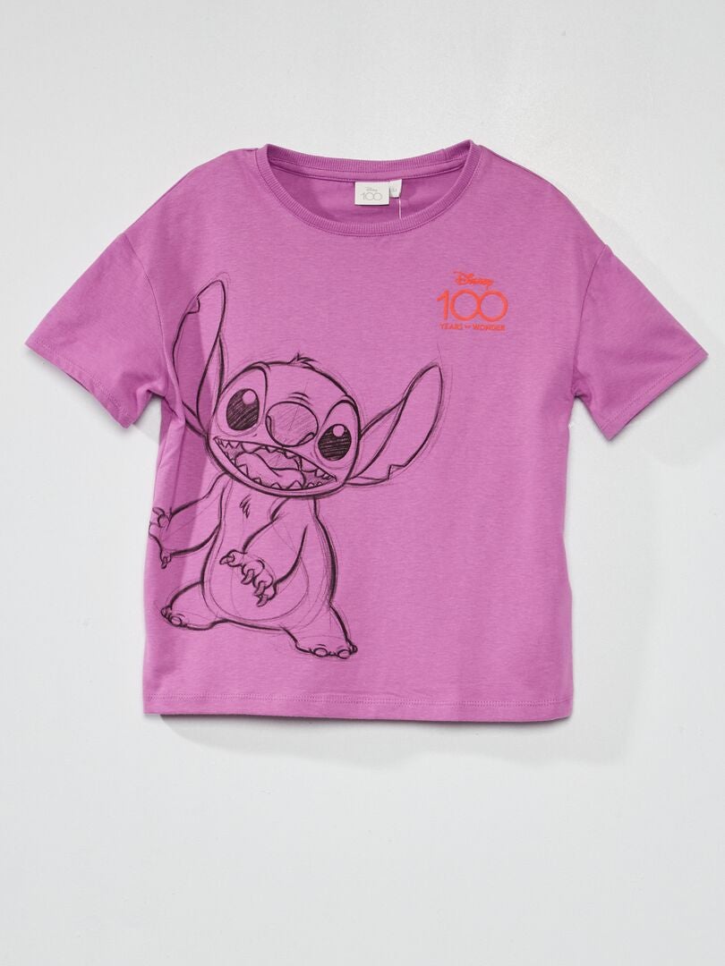T-shirt 'Lilo et Stitch' de 'Disney' Violet - Kiabi