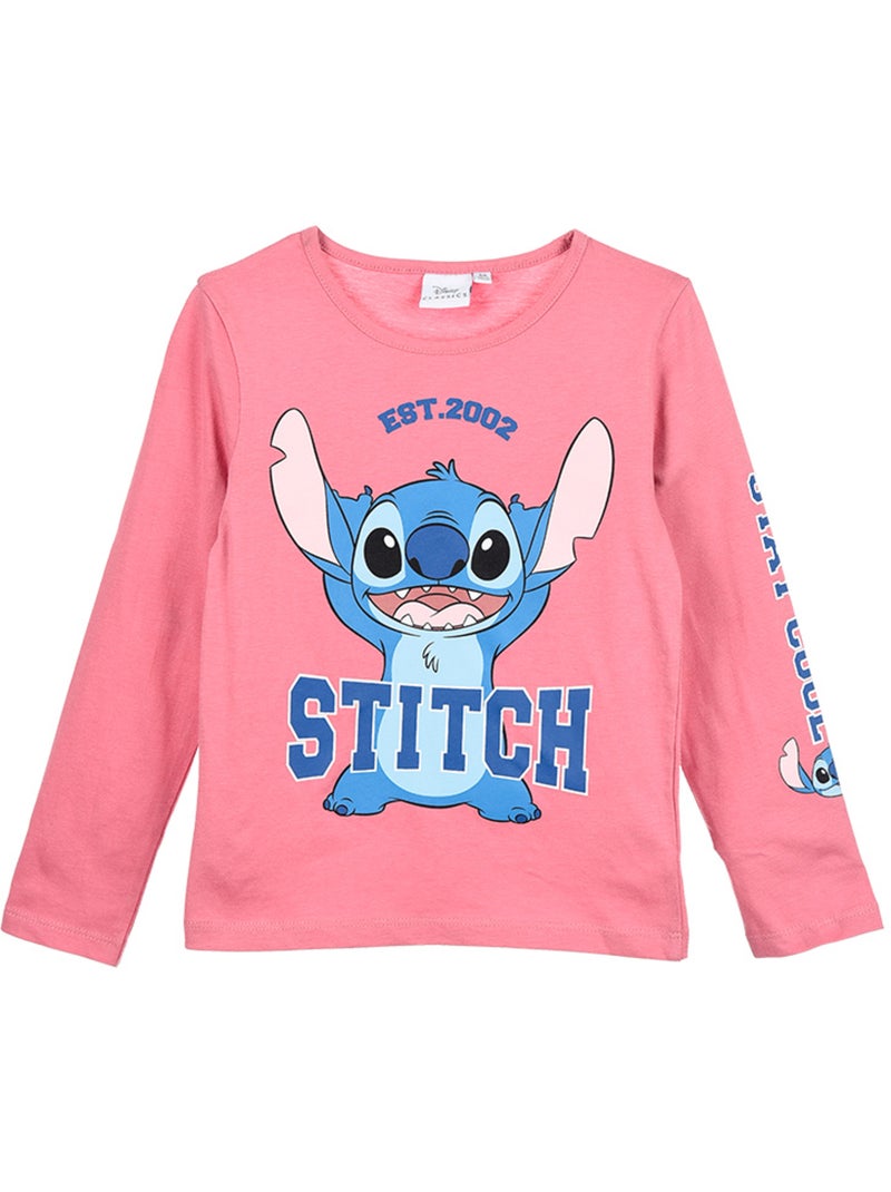 T-shirt lilo & stitch   | licence officielle Rose - Kiabi