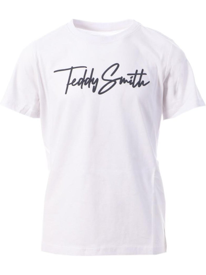 T-shirt /logo garçon teddy smith Blanc - Kiabi