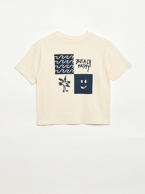 T-shirt loose à manches courtes imprimé - Kiabi
