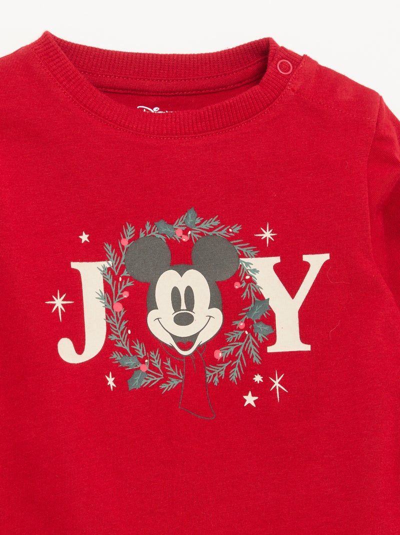 T-shirt loose à manches longues 'Disney' 'Stitch' Rouge - Kiabi