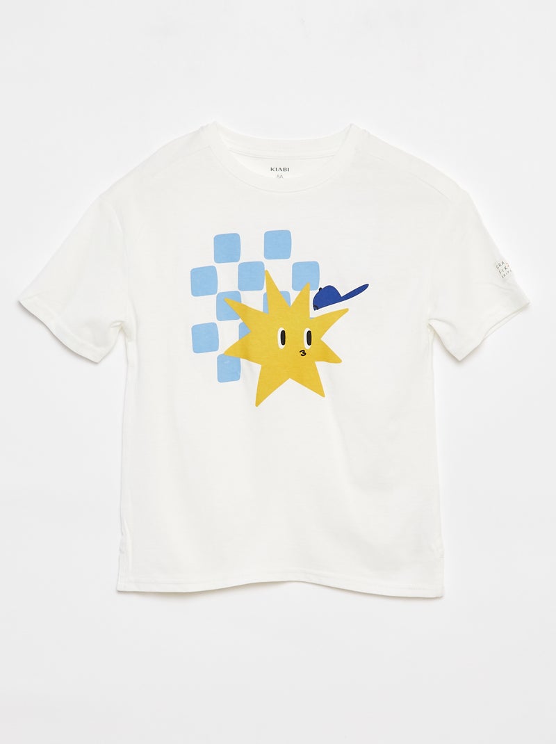 T-shirt loose avec animation - Grafik Edition Blanc - Kiabi