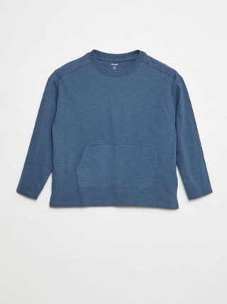 T-shirt loose avec poche kangourou