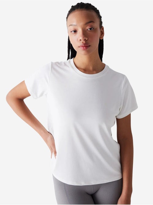 T-shirt loose en modal à col rond cassé penti - Kiabi T-shirt loose en modal à col rond cassé penti - Kiabi