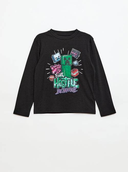 T-shirt loose fit 'Minecraft' - Kiabi