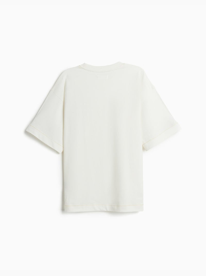 T-shirt loose fit, MO Fashion Blanc - Kiabi