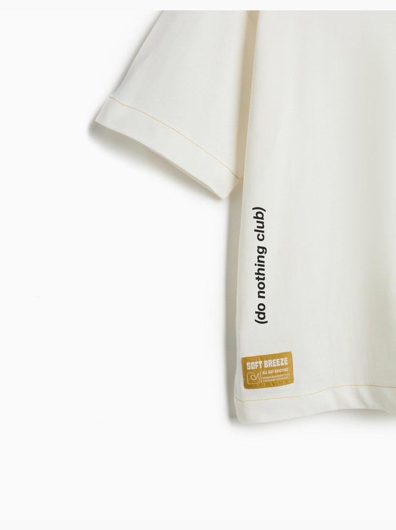 T-shirt loose fit, MO Fashion Blanc - Kiabi