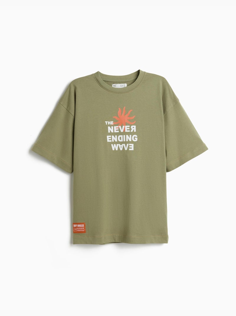 T-shirt 'Loose Fit', MO Fashion Groen - Kiabi
