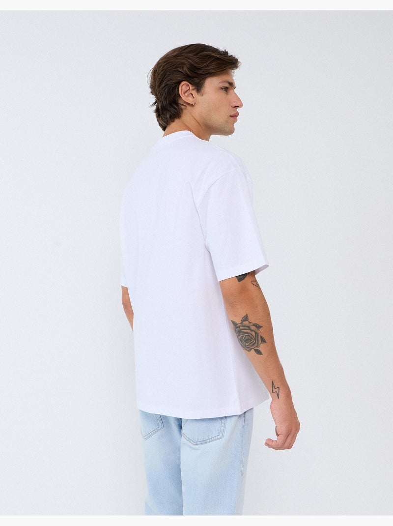 T-shirt 'loose fit', mo fashion Wit - Kiabi