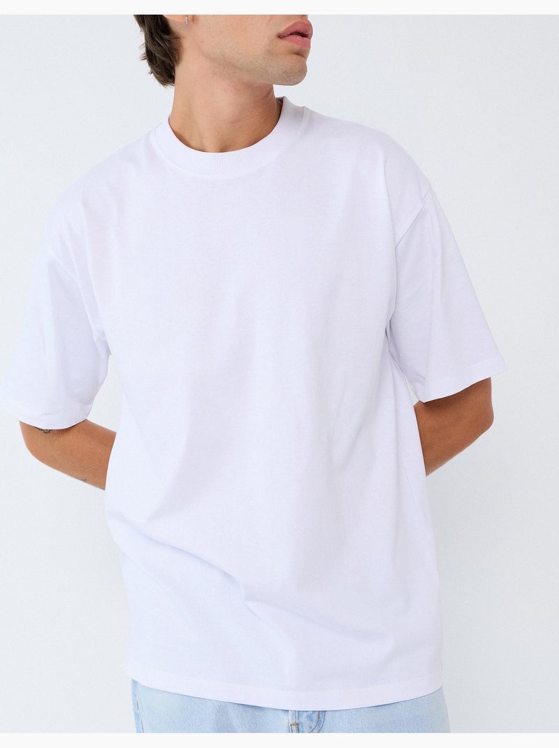 T-shirt 'loose fit', mo fashion Wit - Kiabi