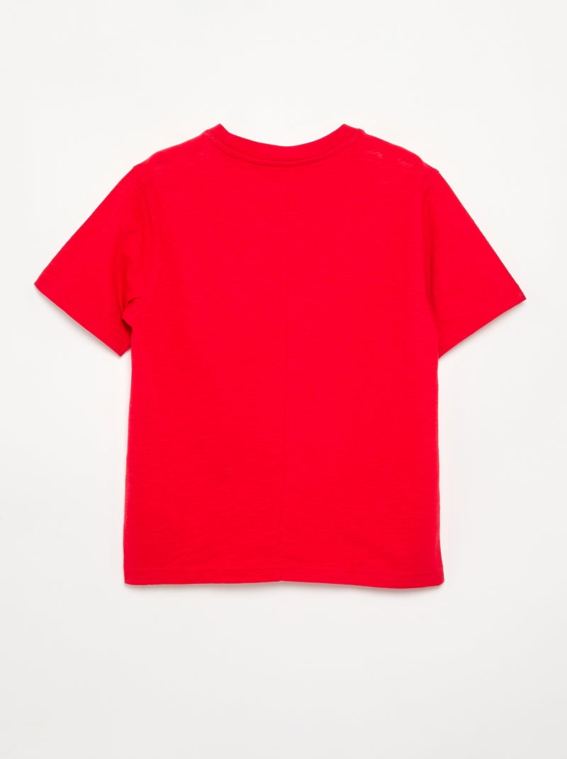 T-shirt loose fit Rood - Kiabi