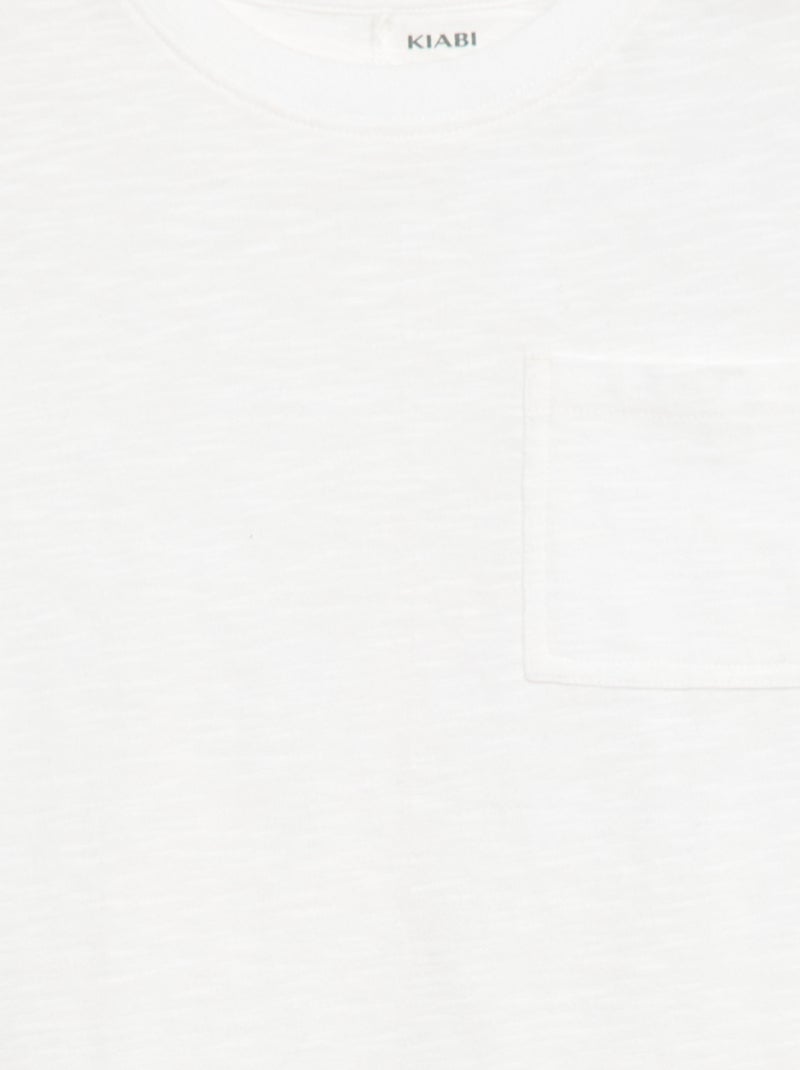 T-shirt loose fit Wit - Kiabi