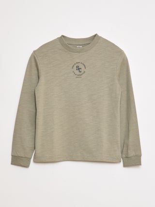 T-shirt loose imprimé skate