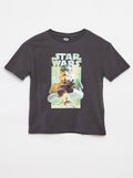 T-shirt loose 'Star Wars' GRIS - Kiabi