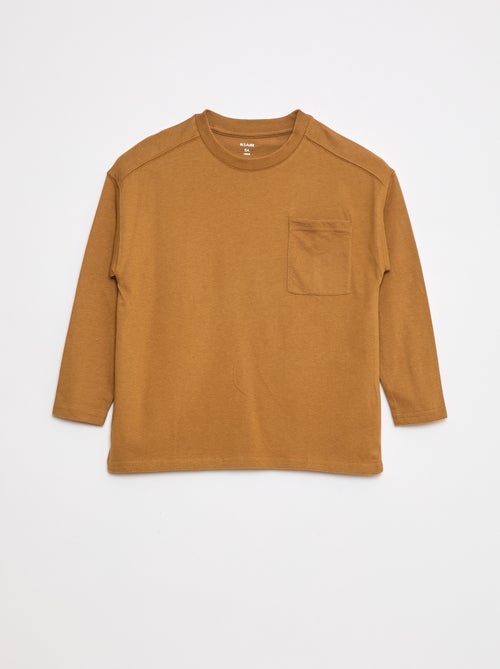 T-shirt loose uni - Kiabi