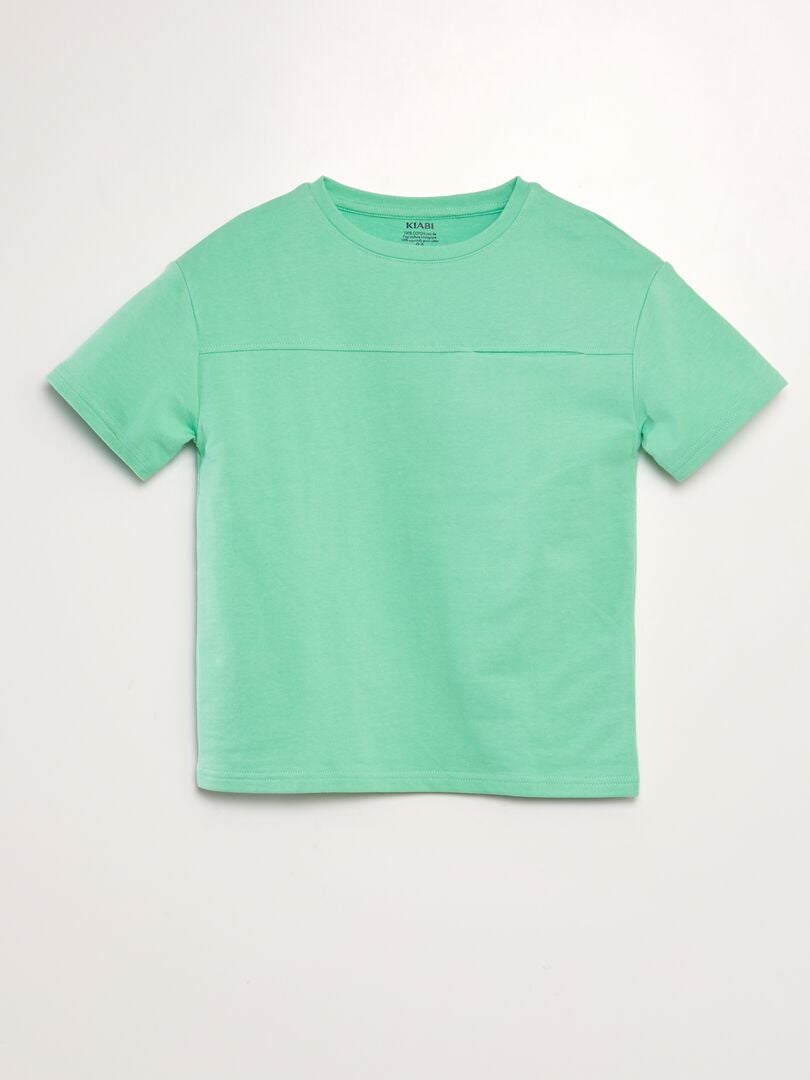 T-shirt loose Vert - Kiabi
