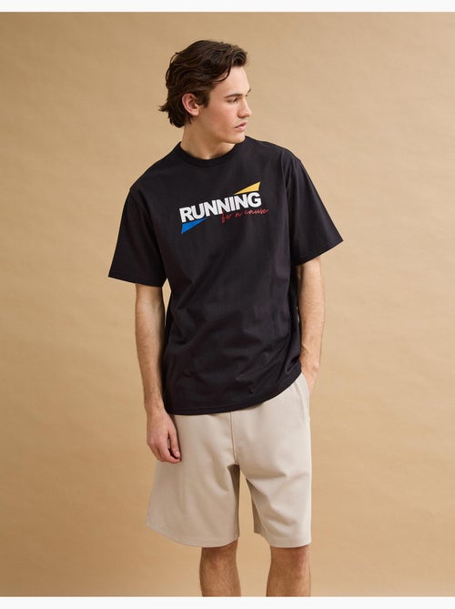 T-shirt lourd imprimé en jersey, MO Fashion - Kiabi