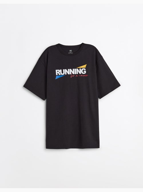 T-shirt lourd imprimé en jersey, MO Fashion - Kiabi