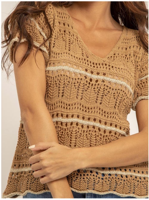 T shirt maille filoma - Kiabi