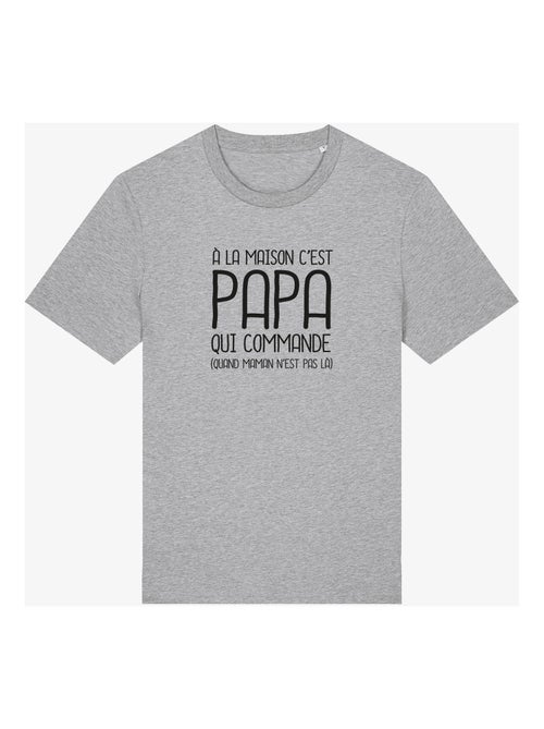 T-shirt Man - A LA MAISON C'EST PAPA QUI COMMANDE 2 WAF - Kiabi T-shirt Man - A LA MAISON C'EST PAPA QUI COMMANDE 2 WAF - Kiabi