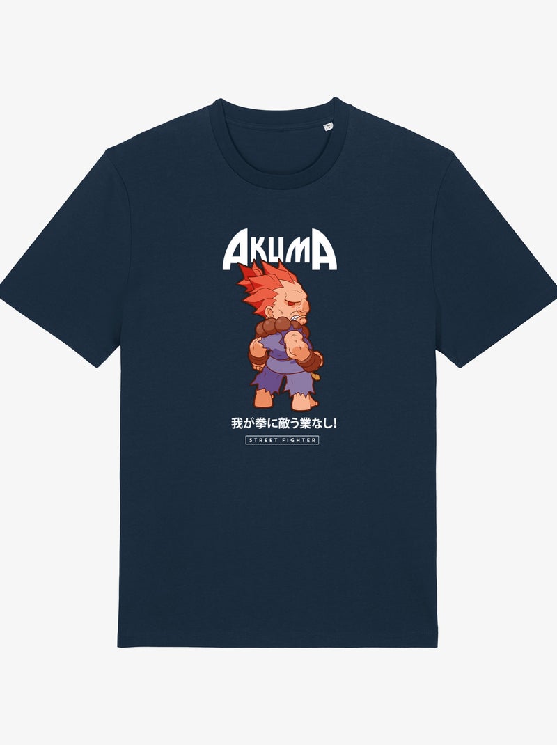 T-shirt Man - AKUMA STREET FIGHTER Marineblauw - Kiabi