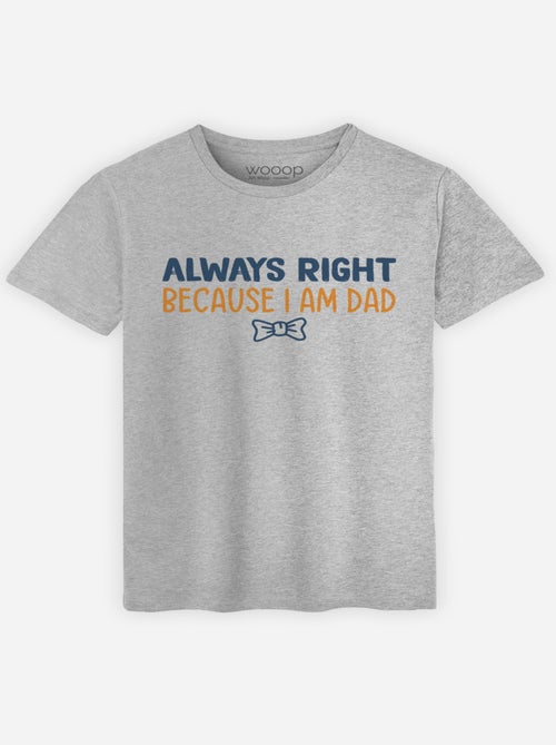 T-shirt Man - ALWAYS RIGHT DAD - Kiabi