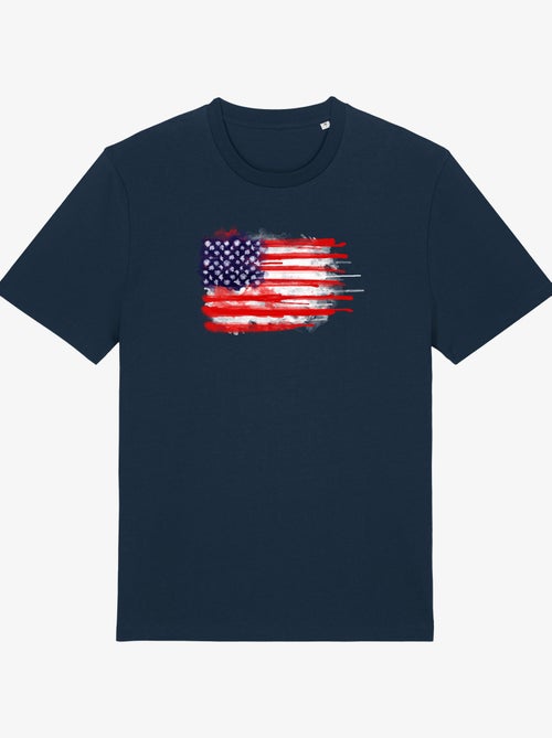T-shirt Man - AMERICAN SPATTER FLAG - Kiabi T-shirt Man - AMERICAN SPATTER FLAG - Kiabi