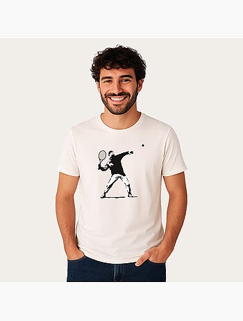 T-shirt Man - APOH BANKSY TENNIS