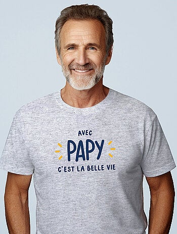 T-shirt man - avec papy c'est la belle vie