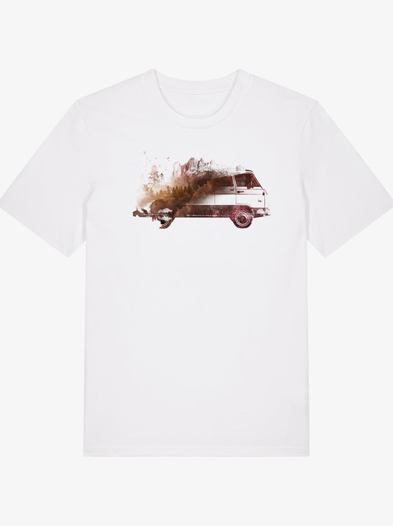 T-shirt Man - BACK HOME Wit - Kiabi