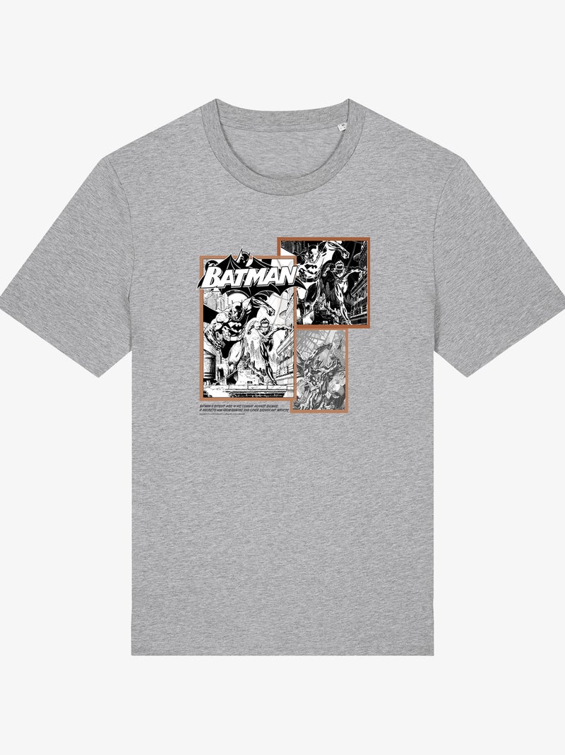 T-shirt Man - BATMAN'S BATSUIT AIDS IN HIS COMBAT AGAINST ENEMIES Gemêleerd grijs - Kiabi