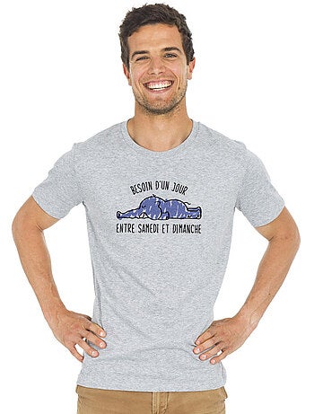 T-shirt Man - BESOIN D'UN JOUR ENTRE SAMEDI ET DIMANCHE