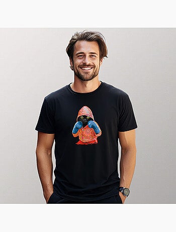 T-shirt Man - BOXING CAT BLACK