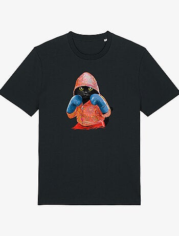T-shirt Man - BOXING CAT BLACK