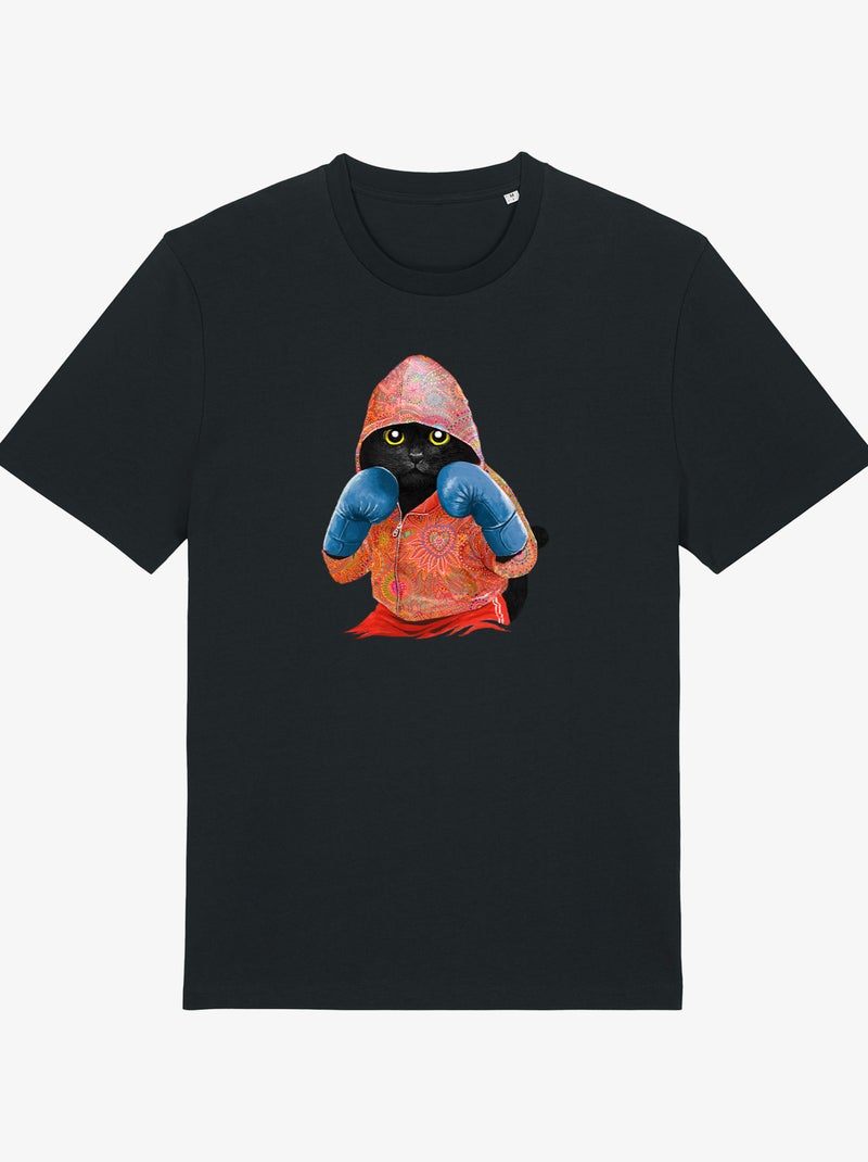 T-shirt Man - BOXING CAT BLACK Zwart - Kiabi