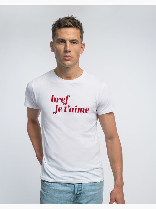 T-shirt Man - BREF JE T'AIME MPT - Kiabi T-shirt Man - BREF JE T'AIME MPT - Kiabi