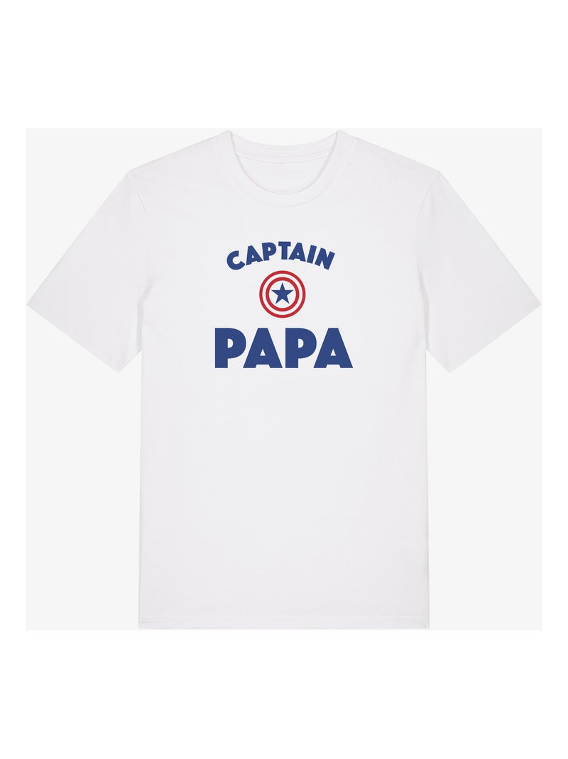 T-shirt Man - CAPTAIN PAPA ENKR Wit - Kiabi