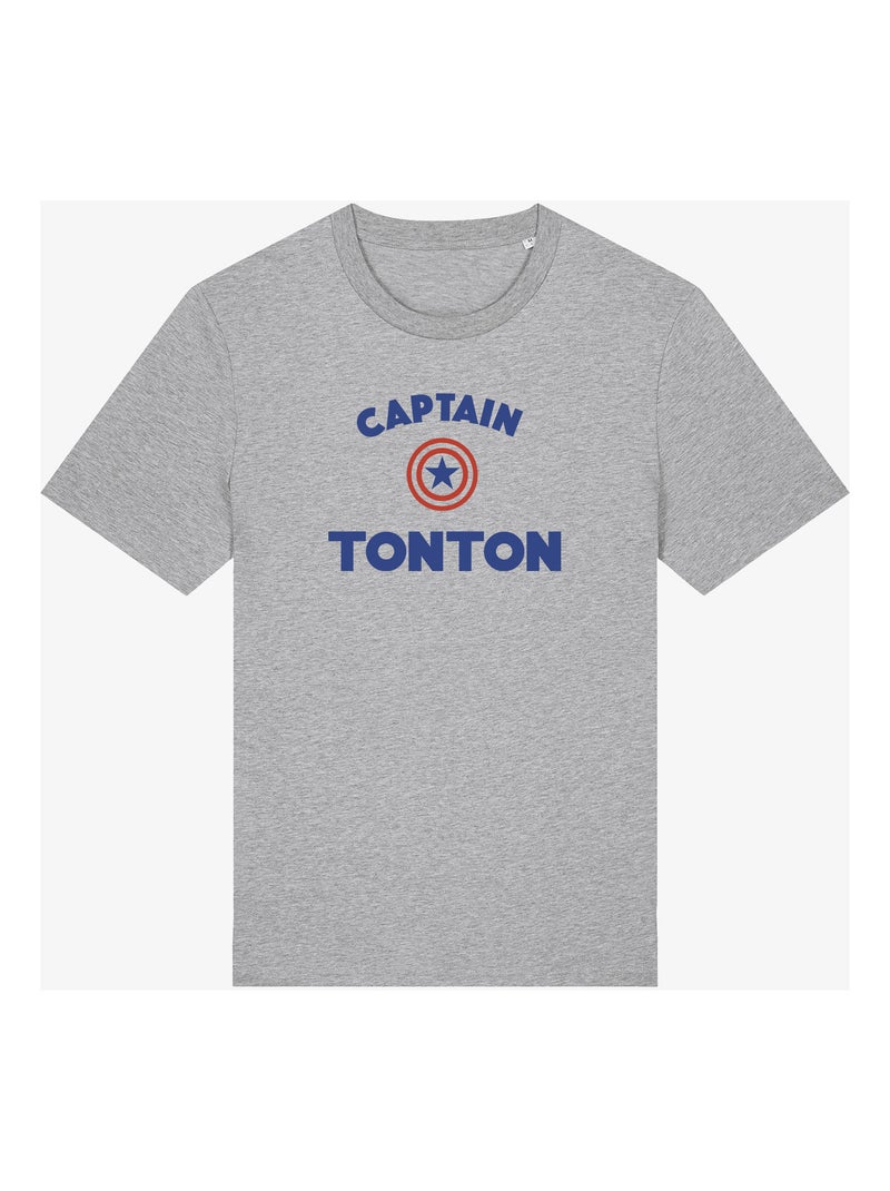 T-shirt Man - CAPTAIN TONTON Gemêleerd grijs - Kiabi