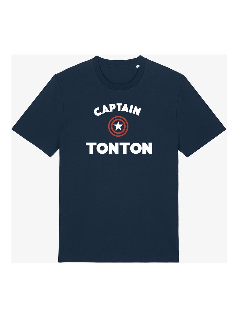 T-shirt Man - CAPTAIN TONTON Marineblauw - Kiabi