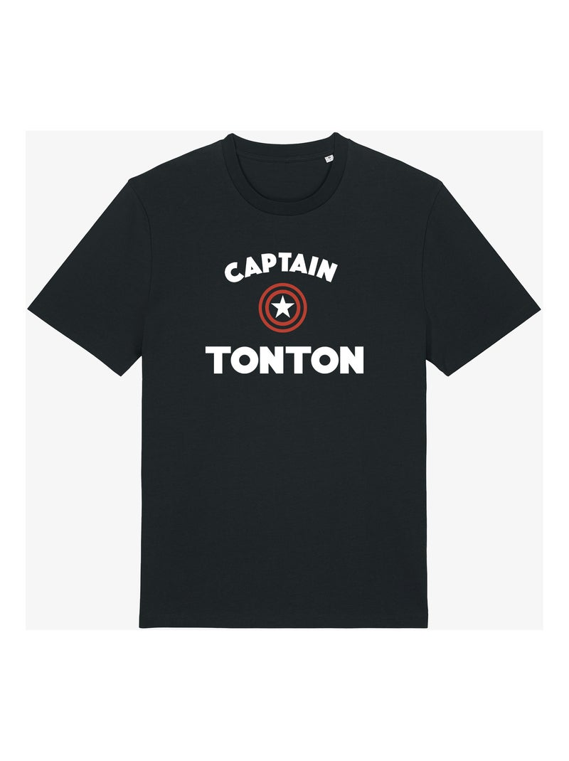 T-shirt Man - CAPTAIN TONTON Zwart - Kiabi
