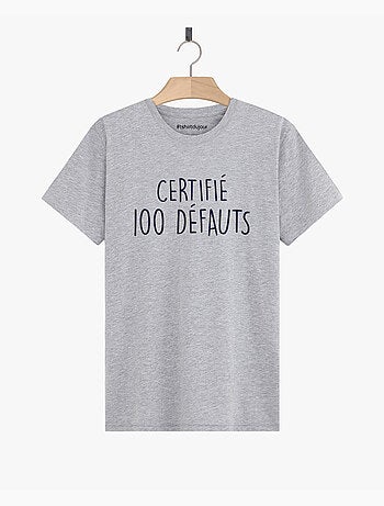 T-shirt Man - CERTIFIE 100 DEFAUTS