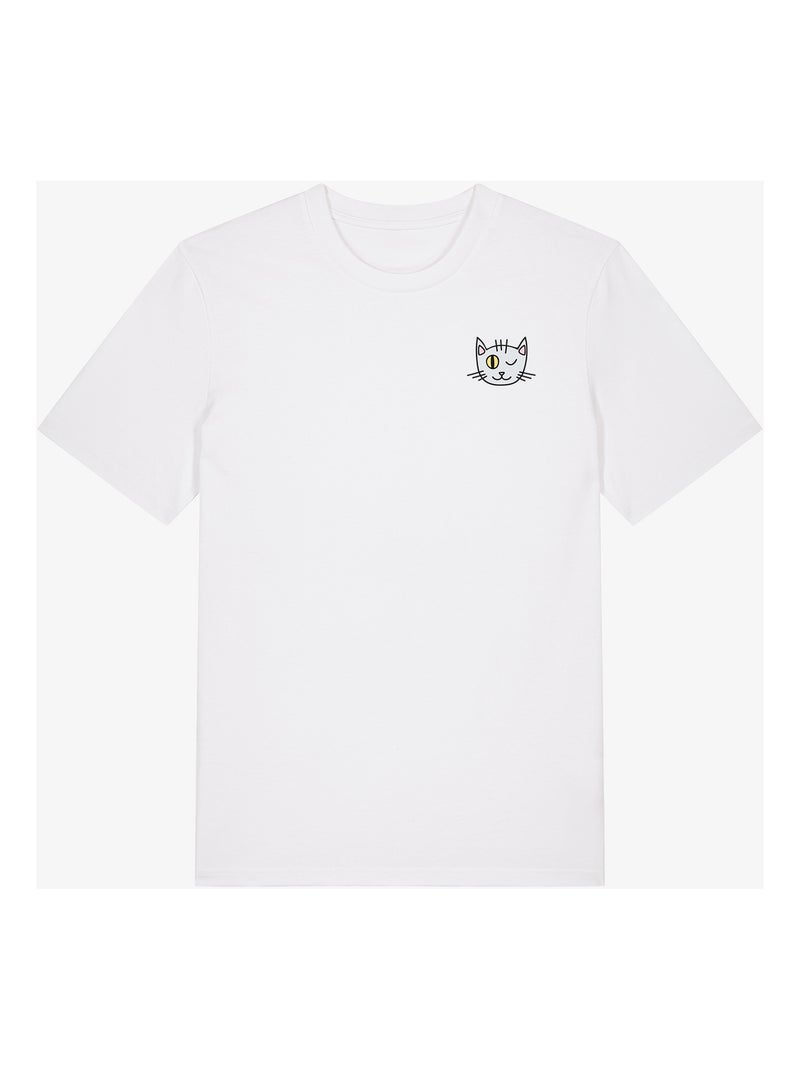 T-shirt Man - CHAT CLIN DOEIL CŒUR Wit - Kiabi