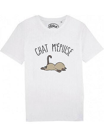 T-shirt Man - CHAT M'EPUISE