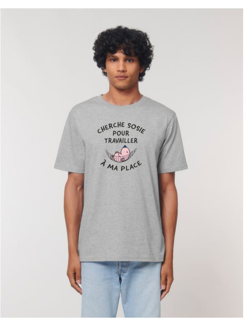 T-shirt Man - CHERCHE SOSIE POUR TRAVAILLER A MA PLACE - Kiabi T-shirt Man - CHERCHE SOSIE POUR TRAVAILLER A MA PLACE - Kiabi