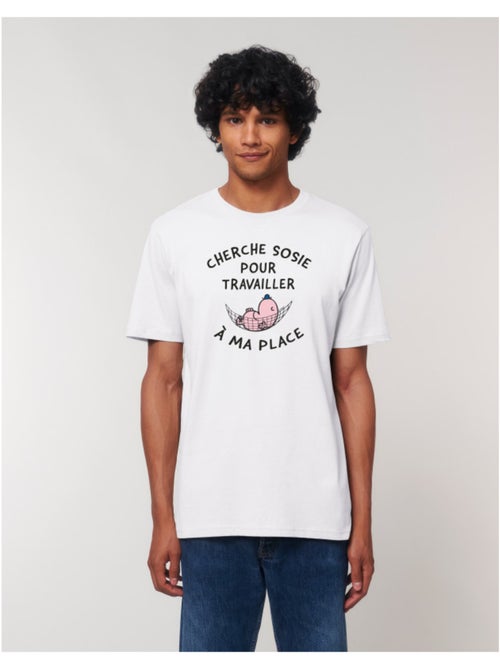 T-shirt Man - CHERCHE SOSIE POUR TRAVAILLER A MA PLACE - Kiabi T-shirt Man - CHERCHE SOSIE POUR TRAVAILLER A MA PLACE - Kiabi