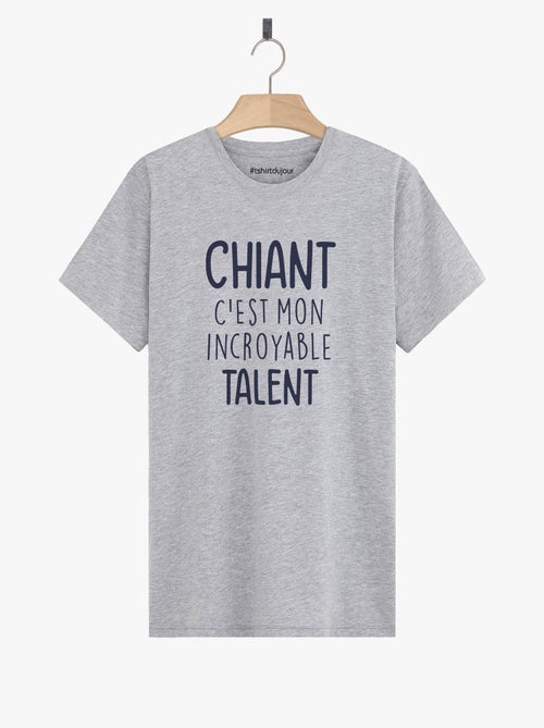 T-shirt Man - CHIANT C'EST MON INCROYABLE TALENT - Kiabi T-shirt Man - CHIANT C'EST MON INCROYABLE TALENT - Kiabi